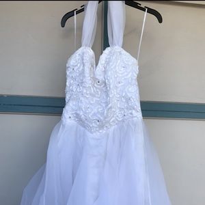 Faviana White Cocktail Dress